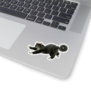 Playful Cat Kiss-Cut Sticker - Perfect for Animal Lovers